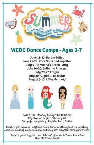 Summer Dance Camps in Millbrae, Burlingame and San Mateo